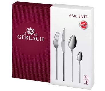 Cutlery set 24 pieces gloss...