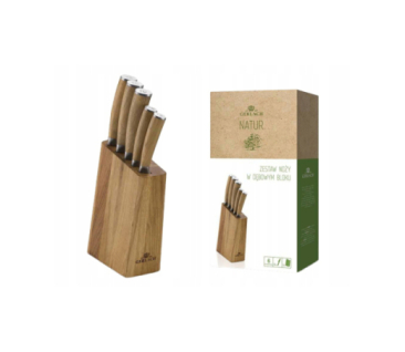 Set of knives in NATUR block