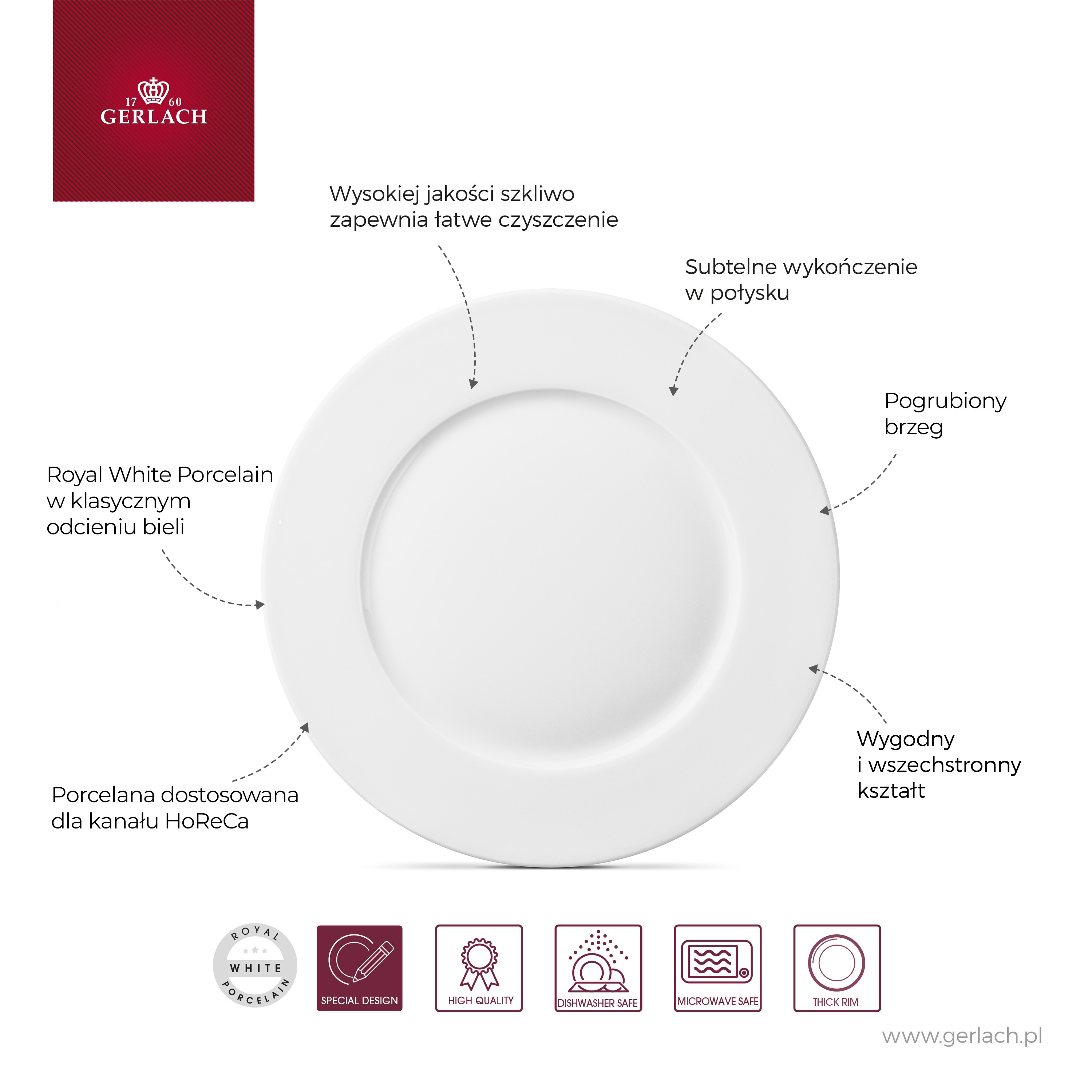 Tunea Talerz płytki 250 mm